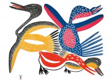 Meelia's Birds, 2006 (Stonecut 61.8 x 78.9 cm)