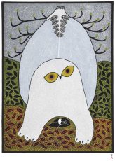 Opulent Owl, 2015 (Stonecut 71.3 x 56.2 cm)